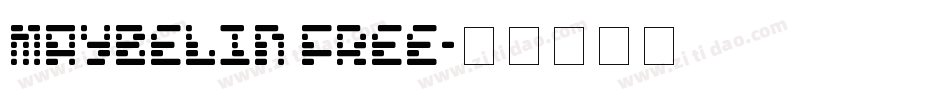 Maybelin FREE字体转换